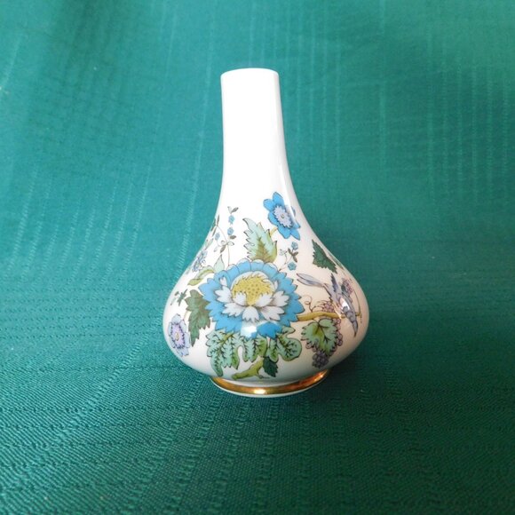Spode 19 blue floral mini bud vase mint condition - Picture 1 of 6